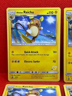 Pokemon Tcg Alolan Raichu SM65 - 56 Battle Academy - x4 - Image 2
