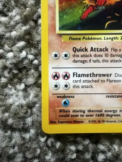 Pokemon Flareon 3/64 Jungle Holo Rare 1999 Wizards of the Coast 70 HP Card - Image 2