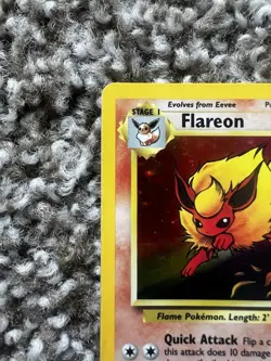 Pokemon Flareon 3/64 Jungle Holo Rare 1999 Wizards of the Coast 70 HP Card - Image 5