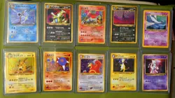 8 of 1999 Rare TCG Vintage Japanese Pokemon Holographic + 2 rare Non-holo, New - Image 1