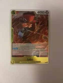 Sabo Rare (R) OP12-100 Legacy of the Master English Foil - Image 1