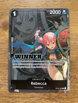 Rebecca (Winner Pack 2025 Vol. 2) OP04-092 R Foil One Piece Promotion Cards - Image 1