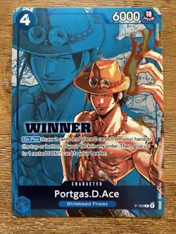 Portgas.D.Ace Winner Pack 2026 Promo P-103 One Piece Card Game - Image 1