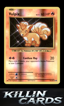 Reverse Holofoil Vulpix 14/108 Pokemon Common XY - Evolutions Card NM - Image 1