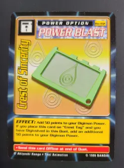 1999 Digimon Crest Of Sincerity Card # BO-102 - Image 1