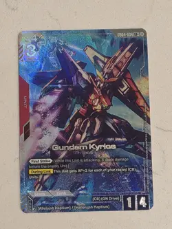 Gundam Card Game Phantom Aria Gundam Kyrios GD04-034 LR+ Alternate Alt Art NM - Image 1