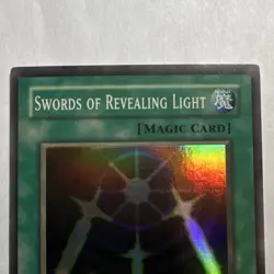 Konami Swords of Revealing Light Legend of Blue Eyes Holo Spell Card LOB-101 - Image 2