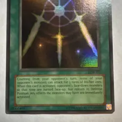 Konami Swords of Revealing Light Legend of Blue Eyes Holo Spell Card LOB-101 - Image 3