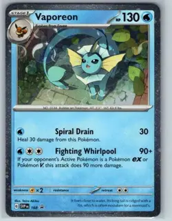 Vaporeon - (Cosmos Holo) Holo Promo SV: Scarlet & Violet Promo Cards 168 NM - Image 1