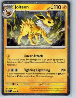 Jolteon - (Cosmos Holo) Holo Rare SV: Scarlet & Violet Promo Cards 169 NM - Image 1