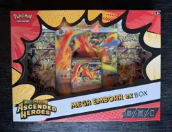 Pokemon TCG: Mega Evolution Ascended Heroes - Mega Emboar ex Box SEALED - Image 1