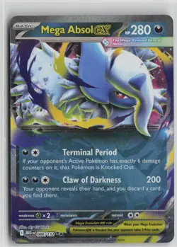 Mega Absol ex 086/132 Double Rare Mega Evolution Pokemon Holo Near Mint - Image 1