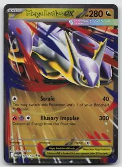 Mega Latias ex 100/132 Double Rare Mega Evolution Pokemon Holo NM - Image 1