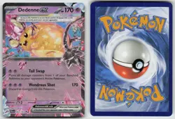 Dedenne ex 093/193 Double Rare Paldea Evolved Pokemon Holo NM - Image 3