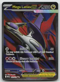 Mega Latias ex 163/132 Ultra Rare Mega Evolution Pokemon Holo NM - Image 1