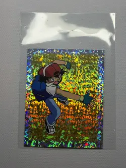 1999 Topps Merlin Pokemon, Ash Ketchum, Gold Prism Holo. PACK FRESH! - Image 1