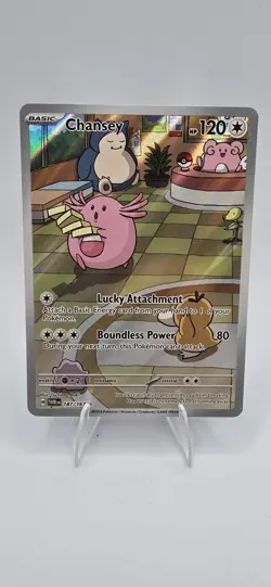 Pokemon TCG Chansey Illustration Twilight Masquerade Card 187/167 - Image 1