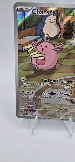 Pokemon TCG Chansey Illustration Twilight Masquerade Card 187/167 - Image 5