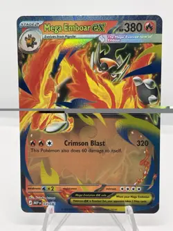 Mega Emboar ex MEP 035 Blackstar Promo ME: Ascended Heroes NM - Image 1