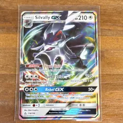 Pokemon Silvally GX 116/156 SM-Ultra Prism Ultra Rare GX 210 HP Full Art Holo - Image 1