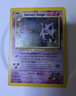 Sabrina's Gengar - 14/132 Gym Heroes Unlimited Holo Rare Pokemon - MP+ - SWIRL - Image 4
