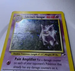 Sabrina's Gengar - 14/132 Gym Heroes Unlimited Holo Rare Pokemon - MP+ - SWIRL - Image 5