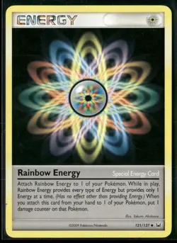Rainbow Energy 121/127 Uncommon Platinum Pokemon Lightly Played - Image 1