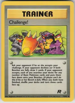 Pokemon TCG Challenge! Uncommon Team Rocket 74/82 - Image 1