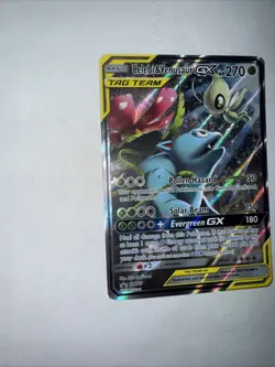 Pokemon TCG Celebi & Venusaur GX SM167 Sun & Moon Promo Tag Team Holo Ultra Rare - Image 2