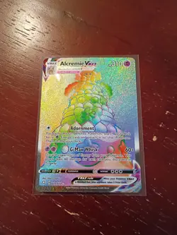 Pokemon TCG Alcremie VMAX Shining Fates 073/072 Rainbow Secret Rare NM - Image 1