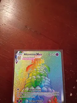 Pokemon TCG Alcremie VMAX Shining Fates 073/072 Rainbow Secret Rare NM - Image 2