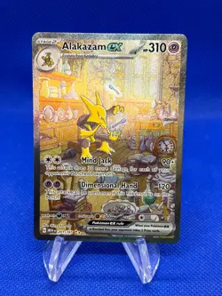 Pokemon Scarlet & Violet 151 Alakazam ex 201/165 Special Illustration Rare LP - Image 1