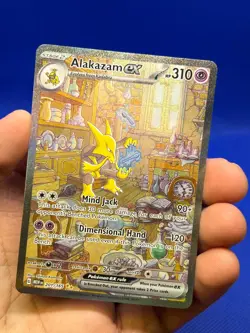 Pokemon Scarlet & Violet 151 Alakazam ex 201/165 Special Illustration Rare LP - Image 2