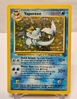 Vaporeon 12/64 Holo Rare Unlimited Jungle Pokemon 1720 - Image 1