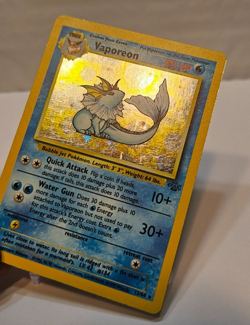 Vaporeon 12/64 Holo Rare Unlimited Jungle Pokemon 1720 - Image 3