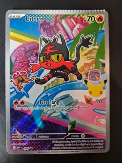 Pokemon First Partner Collection Series 1 Litten and Poplio Crimp Error!!! - Image 1