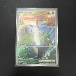 Pokemon Victini SVP 208 Illustration Rare Promo | Scarlet & Violet NM | - Image 1