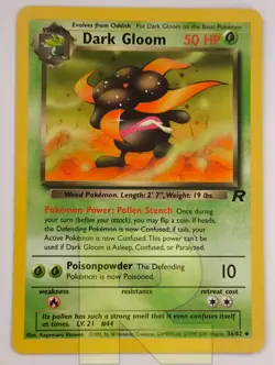 Dark Gloom ® Rocket 36/82 ® Non Comune ® Pokemon ® Inglese ® EX+ - Image 1