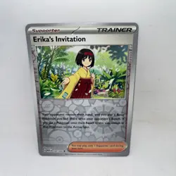 Erika's Invitation 160/165 Uncommon 151 Pokemon Reverse Holo Near Mint - Image 1