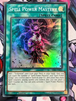 Spell Power Mastery 1st SR08-EN022 SUPER RARE YuGiOh Card - Image 1