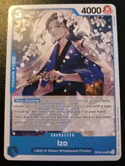 Izo OP09-044 Uncommon Emperors In The New World One Piece Card Game - Image 1