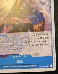 Izo OP09-044 Uncommon Emperors In The New World One Piece Card Game - Image 5