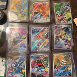 X3 Complete set FPI promo cards + Mega Starmie pokemon SIR card - Image 1