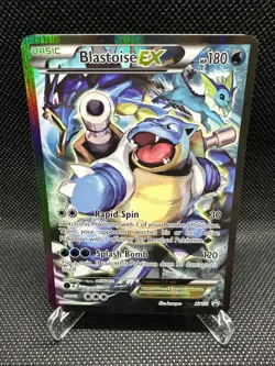 Pokemon TCG Blastoise EX XY122 Full Art Holo Black Star Promo Card - Image 1