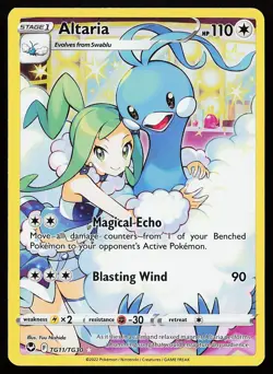 Altaria TG11/TG30 Holo Silver Tempest Trainer Gallery Pokemon Card - Image 1