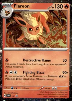 Flareon - (Cosmos Holo) Promo SV: Scarlet & Violet Promo Cards 167 NM - Image 1