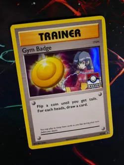 NM Pokemon Sabrina GYM BADGE Card XY BLACK STAR PROMO Set XY208 League Holo Foil - Image 1