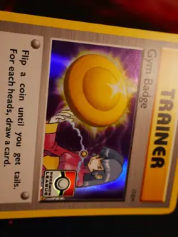 NM Pokemon Sabrina GYM BADGE Card XY BLACK STAR PROMO Set XY208 League Holo Foil - Image 2