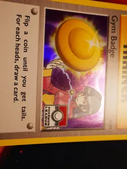 NM Pokemon Sabrina GYM BADGE Card XY BLACK STAR PROMO Set XY208 League Holo Foil - Image 3