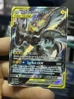 #2 Pikachu & Zekrom GX SM168 Black Star Promo 2019 Alt Art Holo Pokemon Card TCG - Image 4